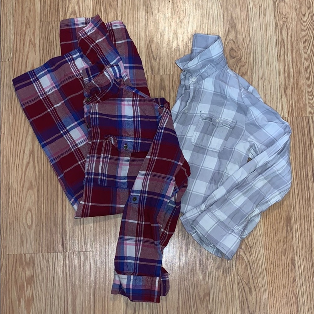 Girls Flannel Shirt Bundle